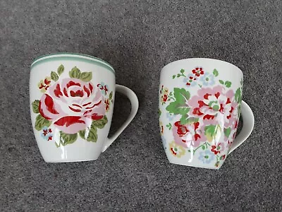 Buy Cath Kidston Floral Queens Fine Bone China Crush Large Coffee Tea  Mugs X 2 • 23£