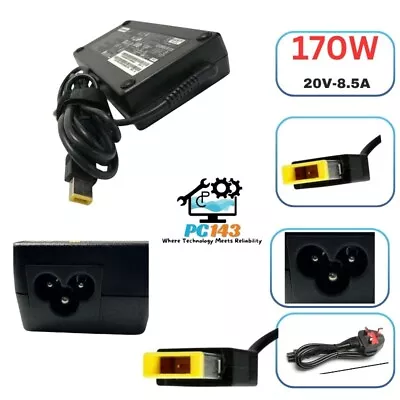 Buy Genuine Lenovo 20v 8.5a, 170w Laptop Charger With Power Lead • 19.99£