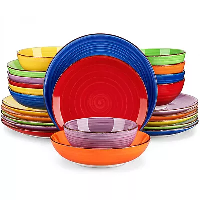 Buy Vancasso BONITA 24/48Piece Dining Set Dinnerware Tableware Plates Bowls For 6/12 • 82.99£