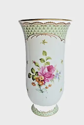 Buy Vtg. Kaiser West Germany 7” White Porcelain Floral Roses Gold Trim Vase Baroness • 11.37£