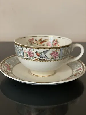 Buy Vintage W.H. GRINDLEY & Co. Teacup Saucer England Birds Pheasant Pattern China • 17.03£