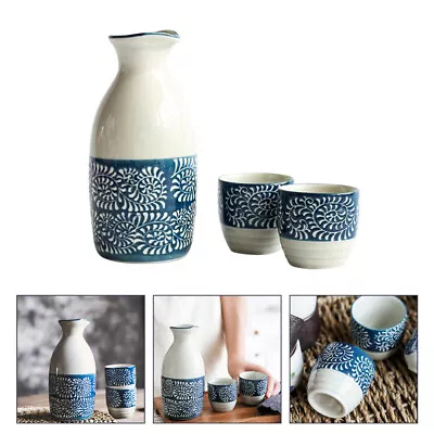 Buy  Wine Set Pottery Ceramic Cups Porcelain Sake Japanese Tea Drinks • 21.49£