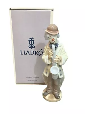 Buy Lladro Figurine Clown Sad Sax With Saxophone  No.5471 (Box) • 59£