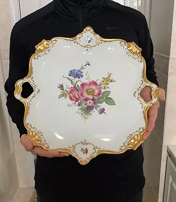 Buy Alka Kunst Bavaria Charger Cabinet Plate Cake Plate Serving Tray Platter 15  • 127.57£