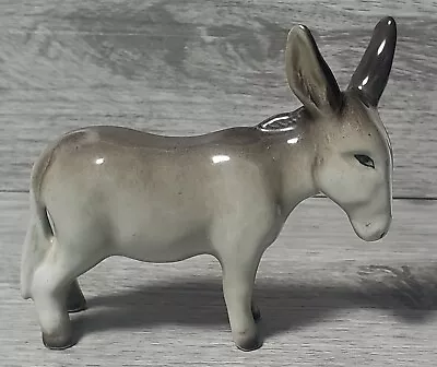 Buy Vintage W R Midwinter Ltd Burskem England, Grey Standing Donkey Glossy Figurine  • 16.99£