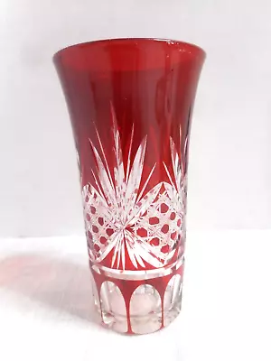 Buy Target Brand 2002 Ruby Cut To Clear 4” Tealight Candle Holders Flash Painted • 11.70£