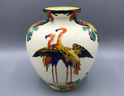 Buy Rare Royal Doulton Mandarin Ware Flamingo Vase By Robert Allen • 600£