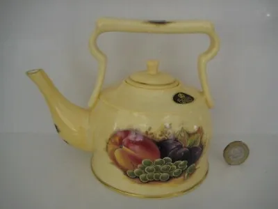 Buy Aynsley Orchard Gold Design Fine Bone China England Ornament Small Kettle Teapot • 99.99£