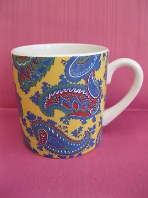Buy Laura Ashley Paisley Yellow Wood & Sons Staffordshire Coffee Tea Cup Mug Rare • 8.25£