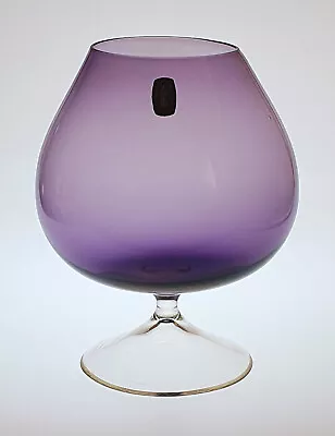 Buy Uber Rare 7 1/2  Whitefriars Glass 9580 Over-sized Brandy In Amethyst - Labelled • 85£