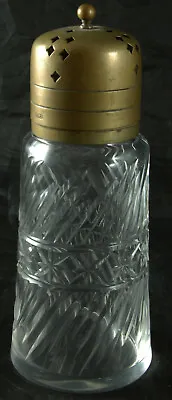 Buy Vintage Cut Glass Sugar Shaker With EPNS Cap • 13£
