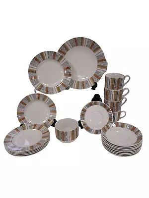 Buy Staffordshire 'Mid Winter' Stoneware Tea / Dinner Set Kitchen Equipment Decor  • 6.99£