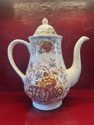 Buy Royal Tudor Ware China Teapot Flowers Vintage, Stoke On Trent Staffordshire • 15£