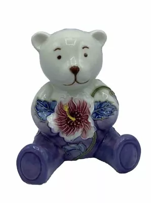 Buy Old Tupton Ware Teddy Bear Holding Flower Figurine • 15£