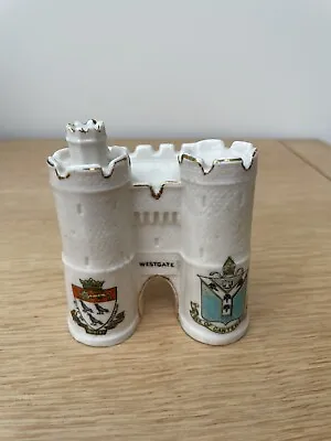 Buy Arcadian China  Model Of Westgate - Crest For City Of And See Of Canterbury • 3.99£