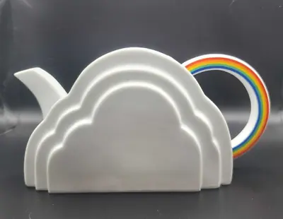 Buy Rare Vintage 1978 Vandor San Francisco Porcelain Clouds & Rainbow Teapot W/O Lid • 264.82£