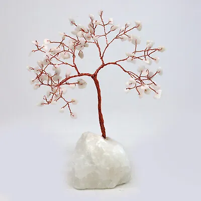 Buy Gemstone Tree Crystal Ornament White Jade Small Glazed Glass Beads Home Décor • 17.95£