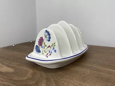 Buy Medium Size Bhs Priory Tableware Ceramic White, Purple & Blue Floral Toast Rack • 7.20£
