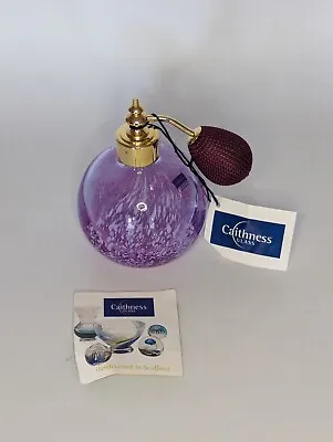 Buy Lovely Caithness Glass Perfume Atomiser Purple Gold Tone • 11.50£