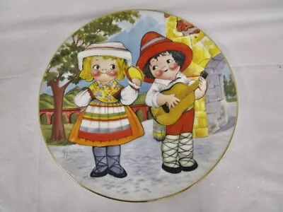Buy Vintage Dolly Dingle Visits Italy - World Traveler Collector Plate  • 19.20£