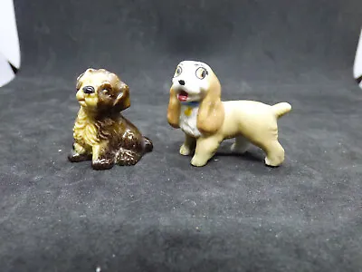 Buy Vintage Wade Whimsie Disney Character Lady Dog Puppy Ornament Figurine X 2 VGC • 18£