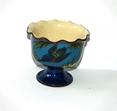 Buy Vintage Longpark Pottery Torquay Ware Kingfisher Clotted Cream / Sugar Bowl • 2.75£