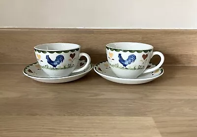 Buy Wood And Sons JACKS FARM. Teacup And Saucer X 2. Good Condition. • 12.69£