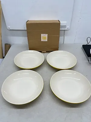 Buy Set Of 4 Cornish Yellow Pasta Bowls • 66.27£