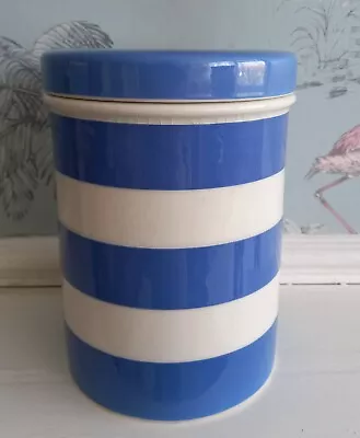 Buy Vintage T G Green Large 7 Inches Blue Cornishware Storage Jar  Black Backstamp  • 25£