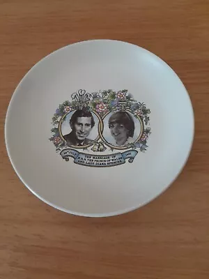 Buy Carlton Ware Charles And Diana Wedding Commemorative Dish In VGC  • 1.30£