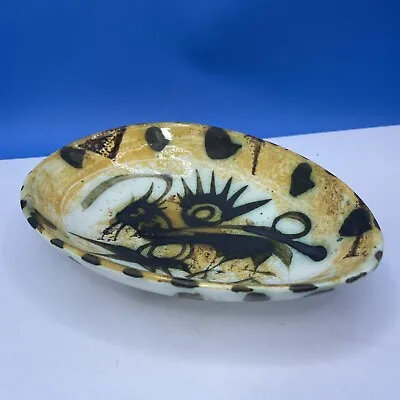 Buy Ceramic Dragon Bowl Celtic Pottery Newlyn Cornwall Hand Painted Vintage Rare • 26.97£
