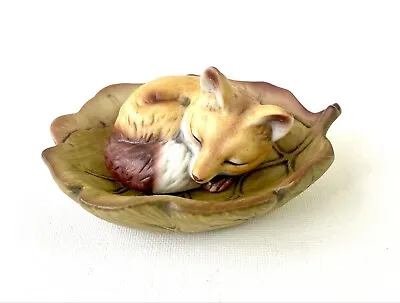 Buy Akita JK Pottery Vintage Fox Cub Sleeping Very Cute In Excellent Condition • 10.95£