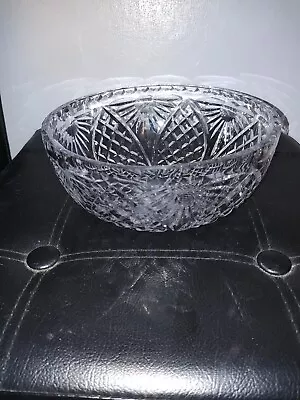 Buy Vintage Tudor Crystal Cut Glass Bowl • 20£