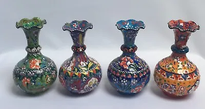 Buy Handmade & Hand Painted Ceramic Small Size Thin Vase  • 19.99£