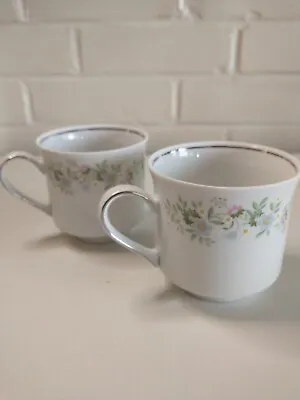 Buy Tea Cups Johann Haviland Forever Spring Bavaria Germany Coffee Mugs Set Of 2 • 8.64£