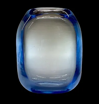 Buy Whitefriars Sapphire Blue Glass Vase No. 9124 Circa 1937 • 80£