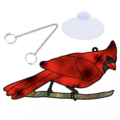 Buy Stained Glass Birds Window Hangings Suncatcher For Home Office Holiday-SK • 9.15£