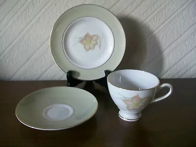 Buy Susie Cooper China Trio - Day Lily - Footed Cup, Saucer, Plate • 7.99£