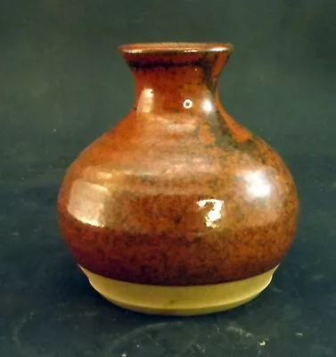 Buy Vintage Cornish Studio Stoneware Pottery Brown Glazed Vase - BL #1 • 15.99£