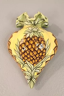 Buy Vintage Pineapple Wall Pocket Vase Small 4  Handpainted Signed  • 20.79£