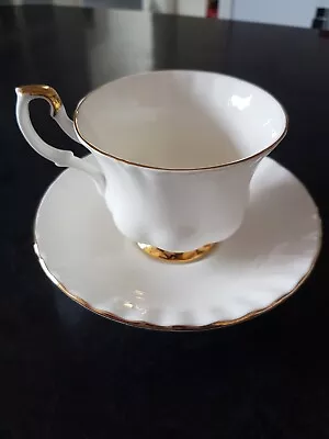 Buy ROYAL ALBERT VAL D'OR CUP AND SAUCER Bone China. • 12£