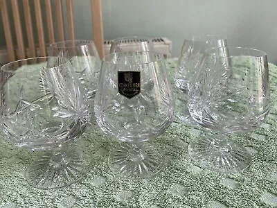 Buy Edinburgh Crystal Cut Glass Set Of  6 Brandy Glasses • 60£