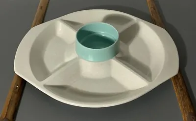 Buy Vintage Poole Pottery Twin Tone Sky Blue Hors D’ Oeuvres Dish Serving Platter  • 15.99£