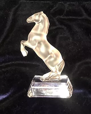 Buy Nachtmann Frosted Glass Rearing Horse, Preloved But In Excellent Condition VGC • 8£