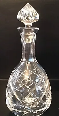 Buy Beautiful Vintage Cut Glass Decanter With Star Detailing 11.25” Immaculate • 12.50£