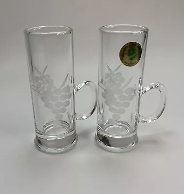 Buy 2 X Shot Glass With Handle Penrose Glass Waterford Ireland • 9.99£