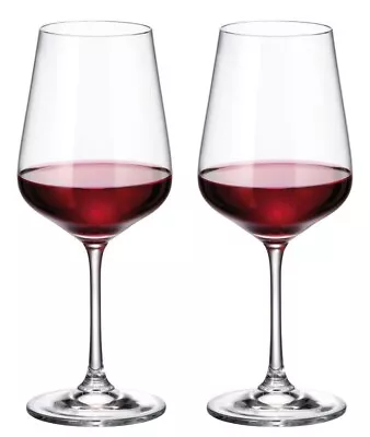 Buy Set Of 2 - Bohemia Crystal Red White Wine Glasses 450ml SIRA • 11.99£
