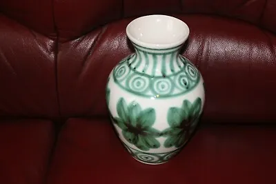 Buy Retro Green Cinques Port Pottery Vase The Monestary Of Rye • 9.99£