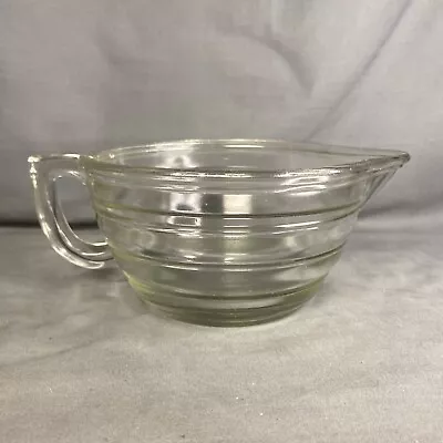 Buy Vintage Beehive Clear Glass Batter Bowl W/ Pour Spout 5.75” 3.25” • 17.01£