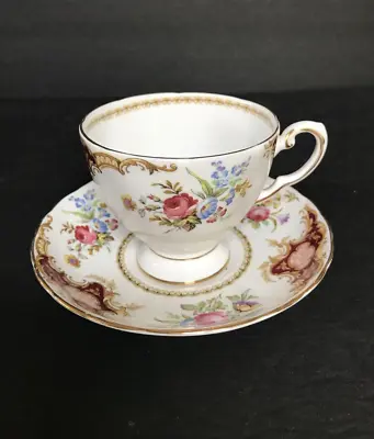 Buy Tuscan Fine English Bone China Windsor Pattern Tea Cup And Saucer  • 6.34£